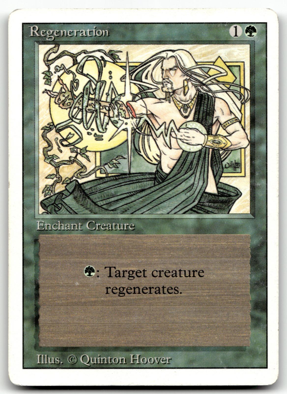 Regeneration Common Unlimited Edition Magic: The Gathering Near Mint