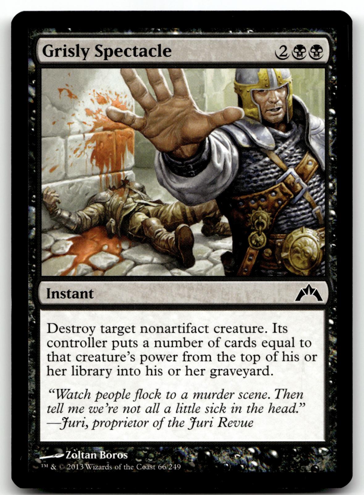 Grisly Spectacle 66 Common Gatecrash Magic: The Gathering Near Mint