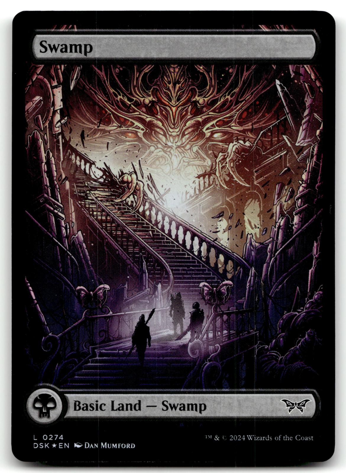Swamp (0274) - Full Art 274 Duskmourn: House of Horror Magic: The Gathering Foil NM