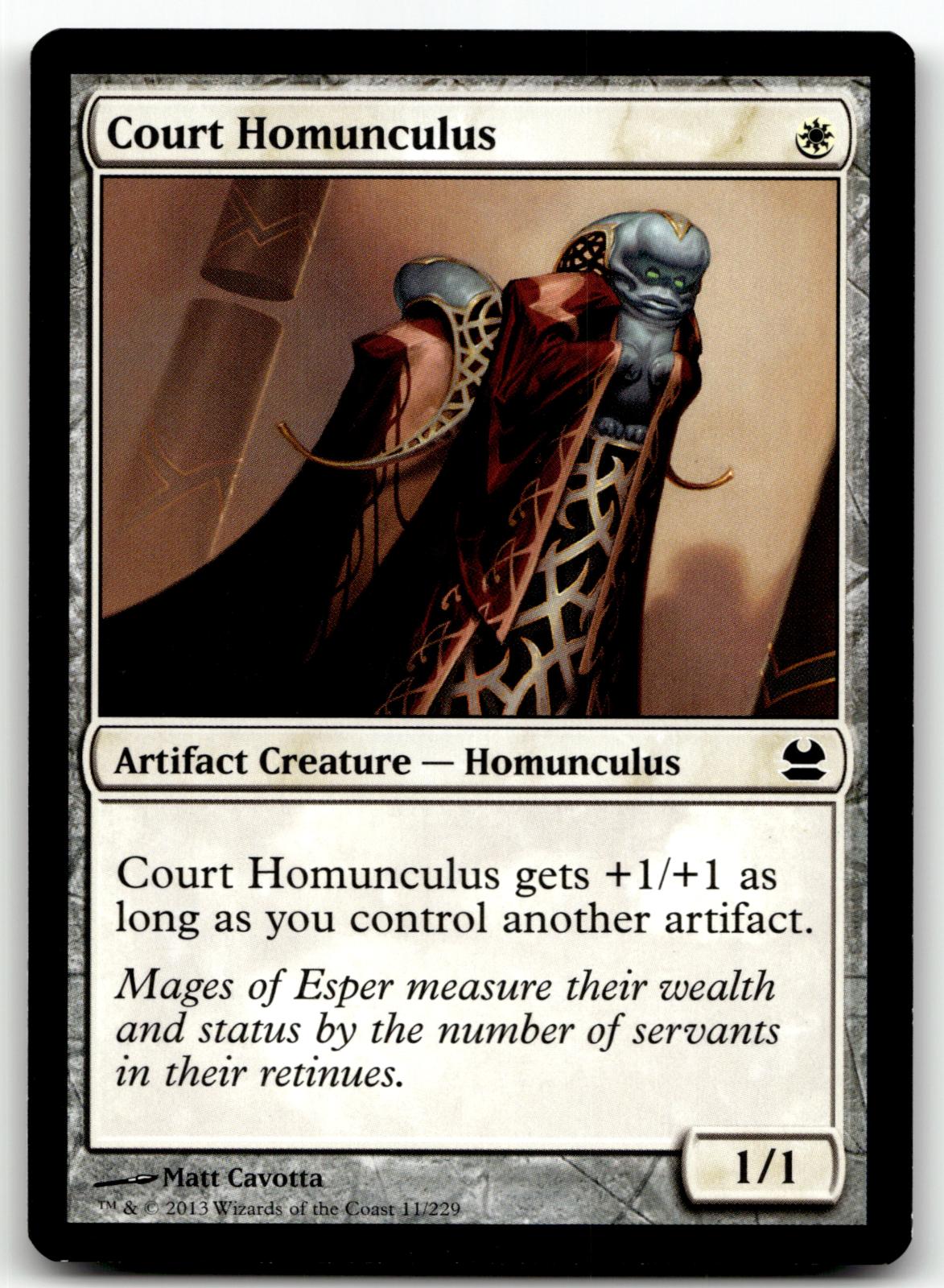 Court Homunculus 11 Common Modern Masters Magic: The Gathering Near Mint