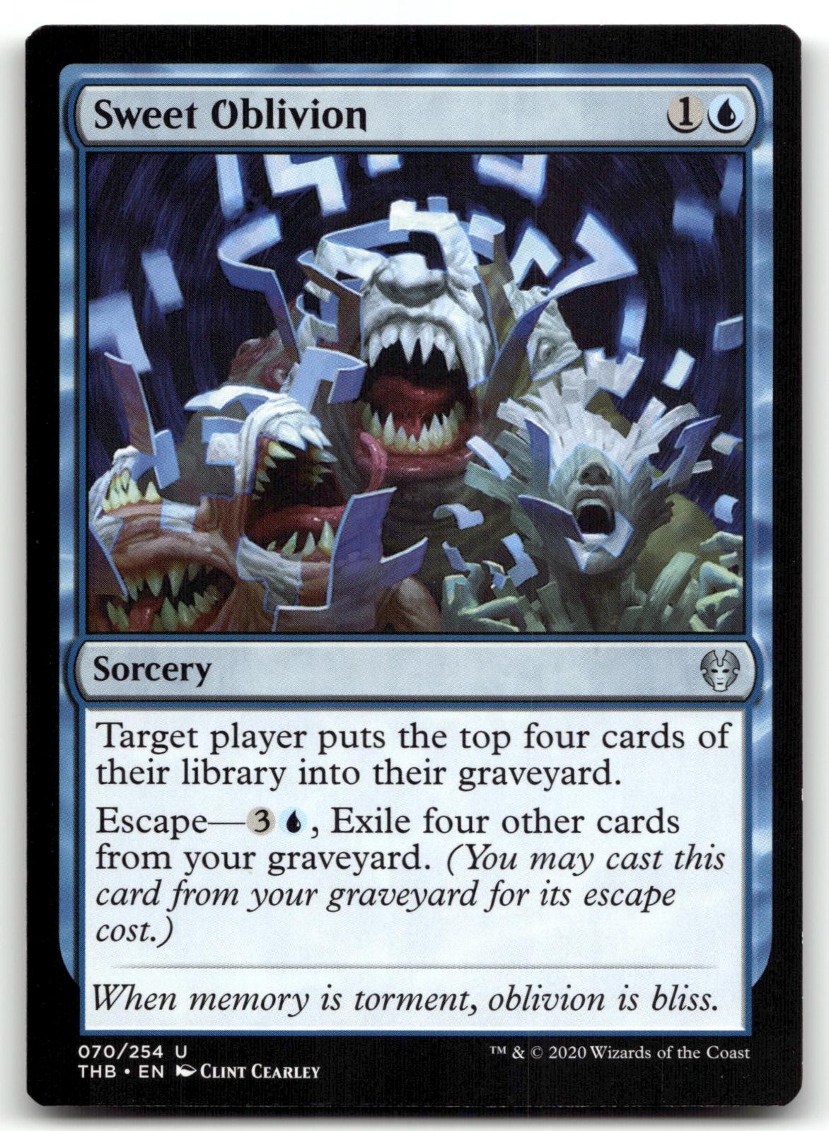 Sweet Oblivion 70 Uncommon Theros Beyond Death Magic: The Gathering Near Mint