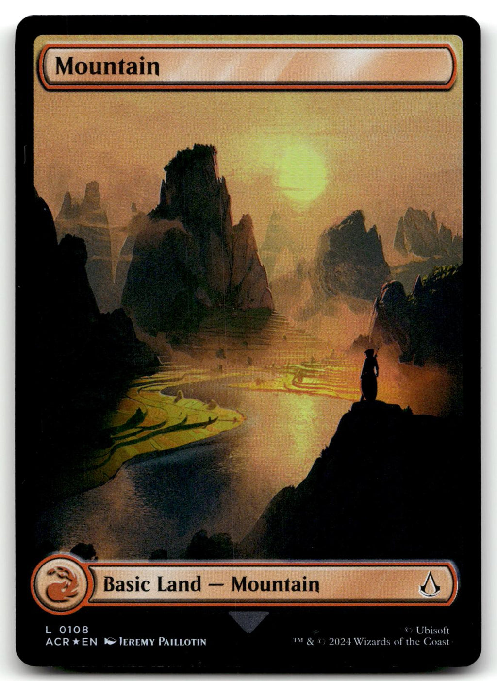 Mountain (0108) 108 Universes Beyond: Assassin's Creed Magic: The Gathering Foil NM