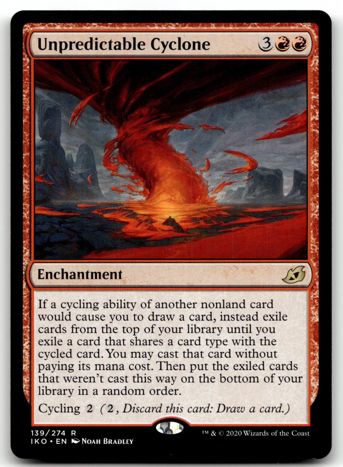 Unpredictable Cyclone 139 Rare Ikoria: Lair of Behemoths Magic: The Gathering NM