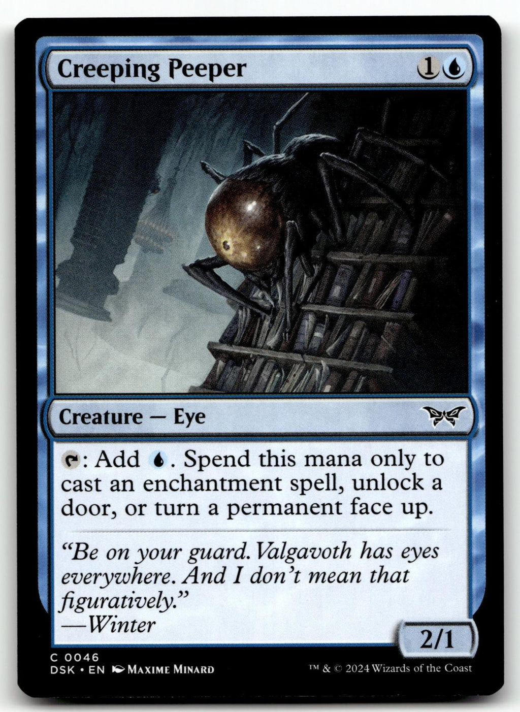 Creeping Peeper 46 Common Duskmourn: House of Horror Magic: The Gathering NM