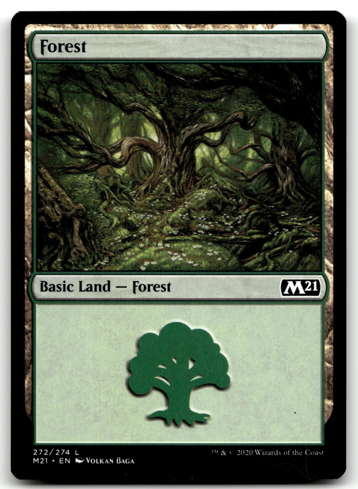 Forest (272) 272 Land Core Set 2021 Magic: The Gathering Near Mint