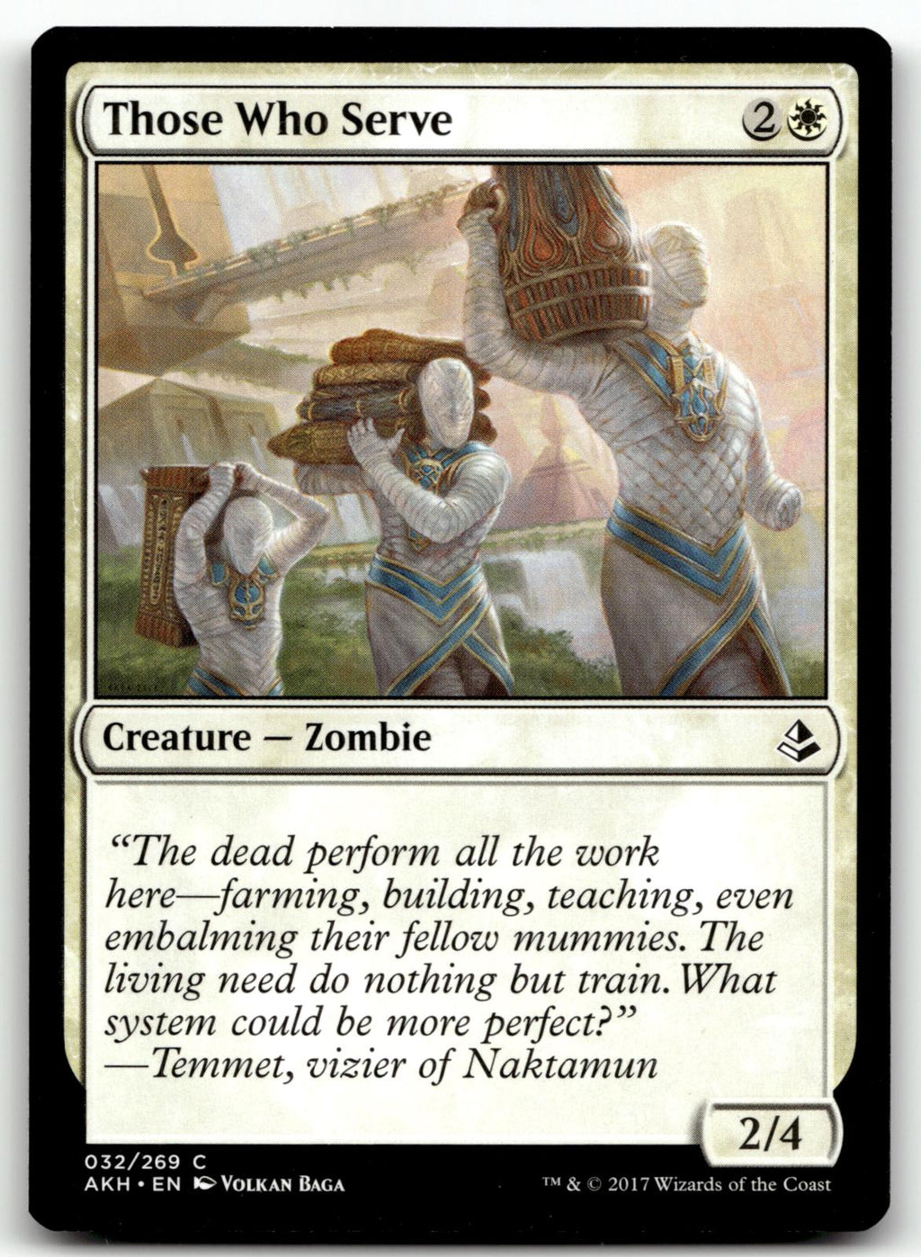 Those Who Serve 32 Common Amonkhet Magic: The Gathering Near Mint