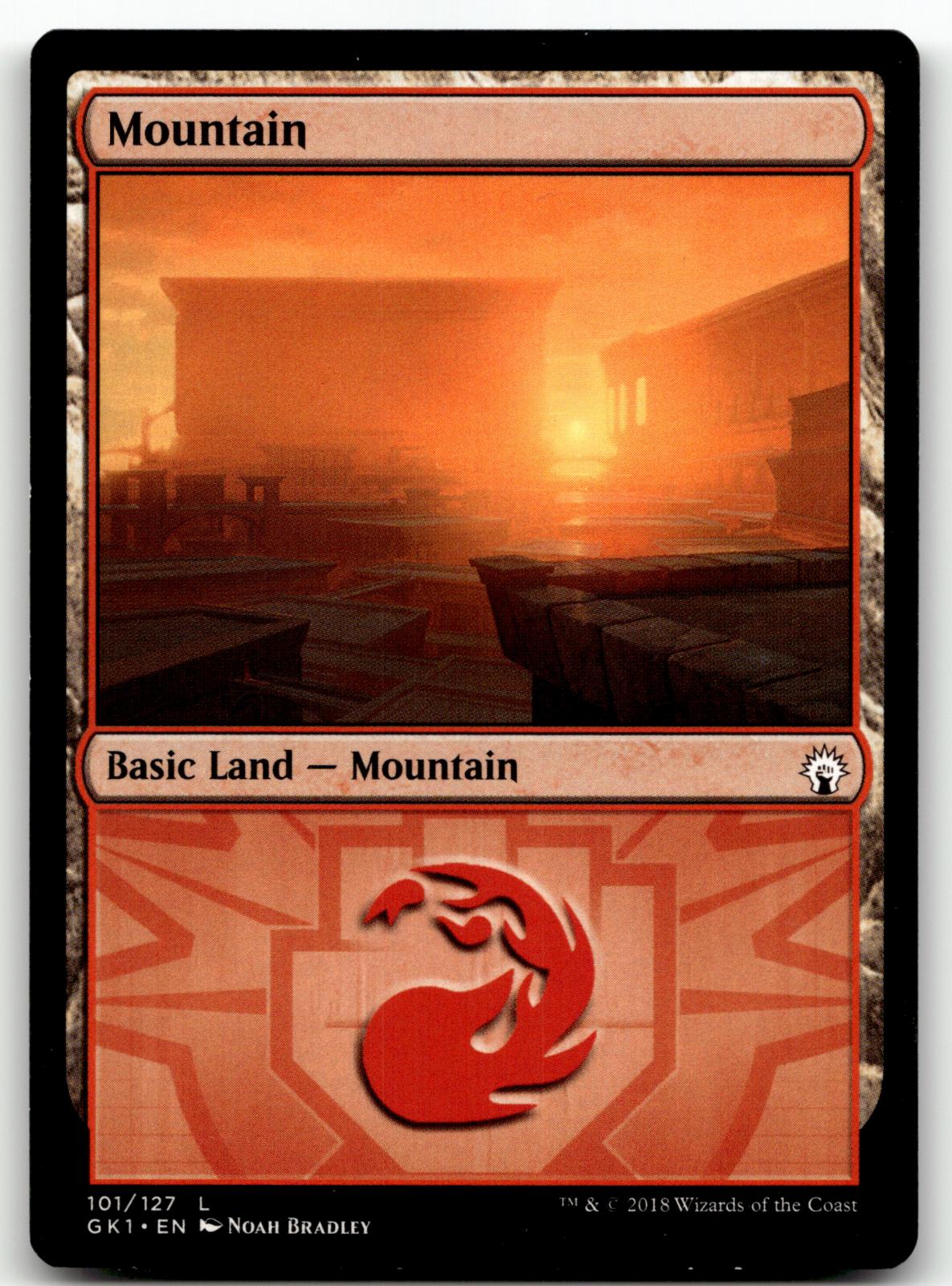 Mountain (101) 101 Land Guilds of Ravnica: Guild Kits Magic: The Gathering NM