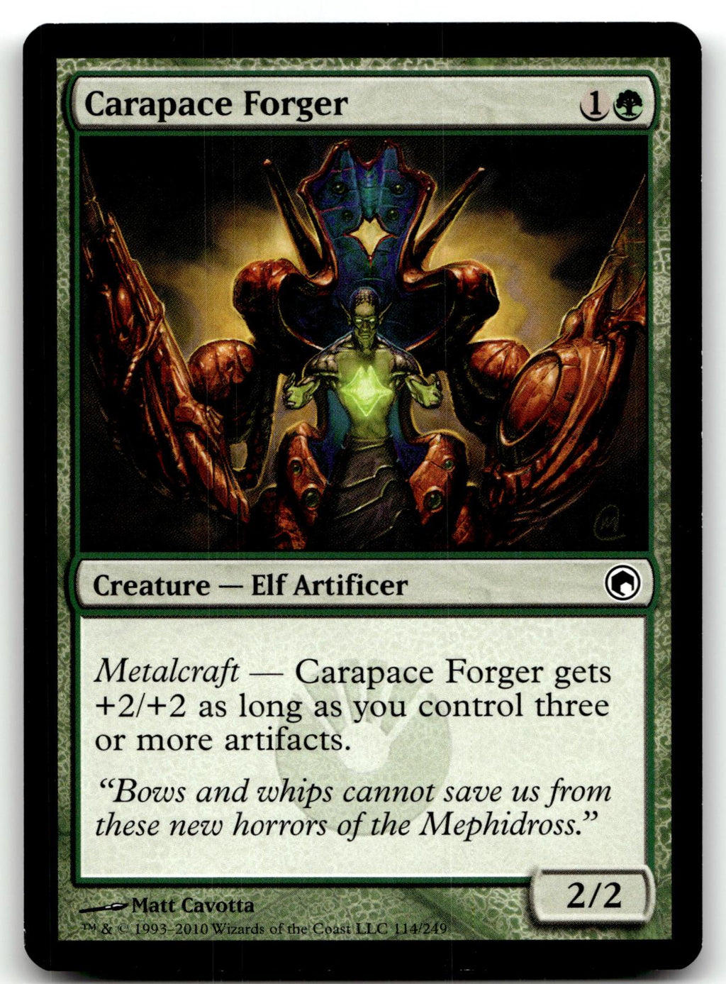 Carapace Forger 114 Common Scars of Mirrodin Magic: The Gathering Near Mint