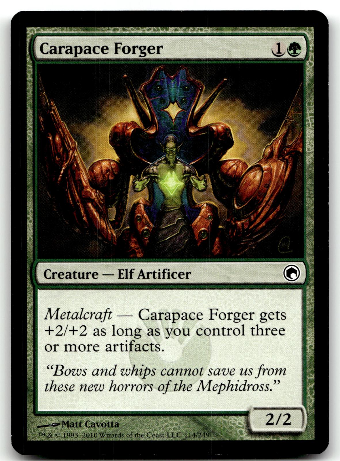 Carapace Forger 114 Common Scars of Mirrodin Magic: The Gathering Near Mint