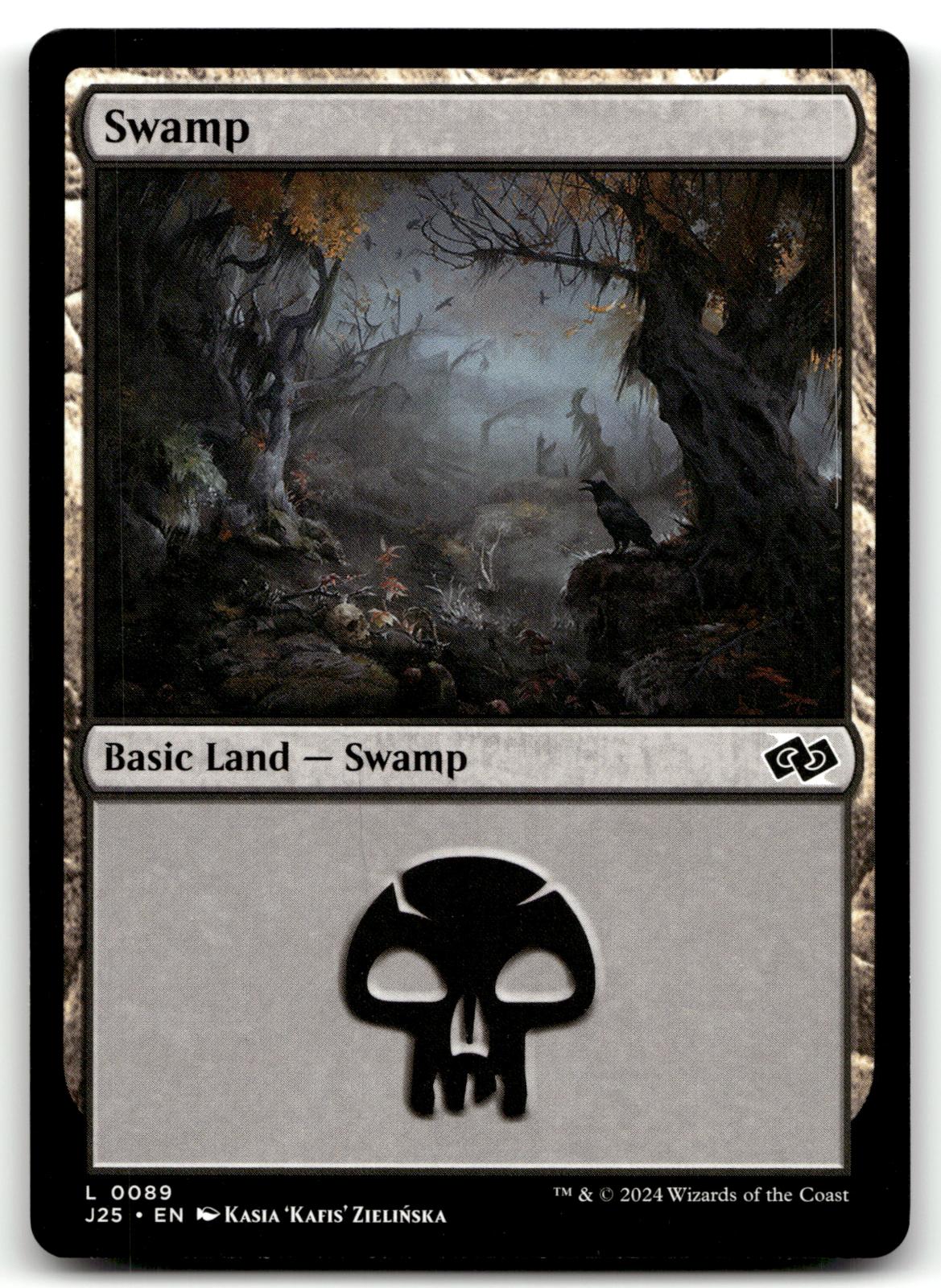 Swamp (0089) 89 Land Foundations Jumpstart Magic: The Gathering Near Mint