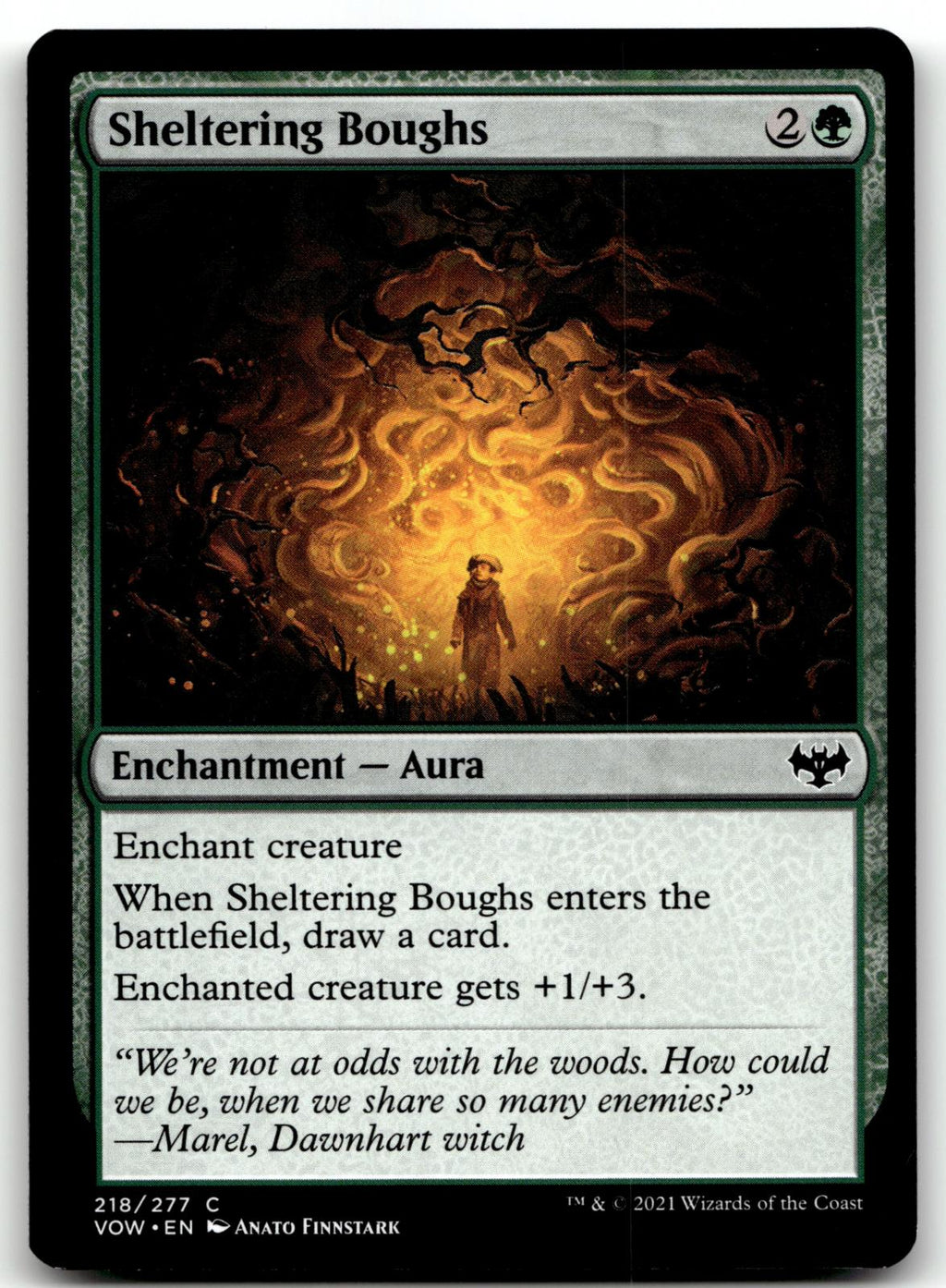 Sheltering Boughs 218 Common Innistrad: Crimson Vow Magic: The Gathering NM