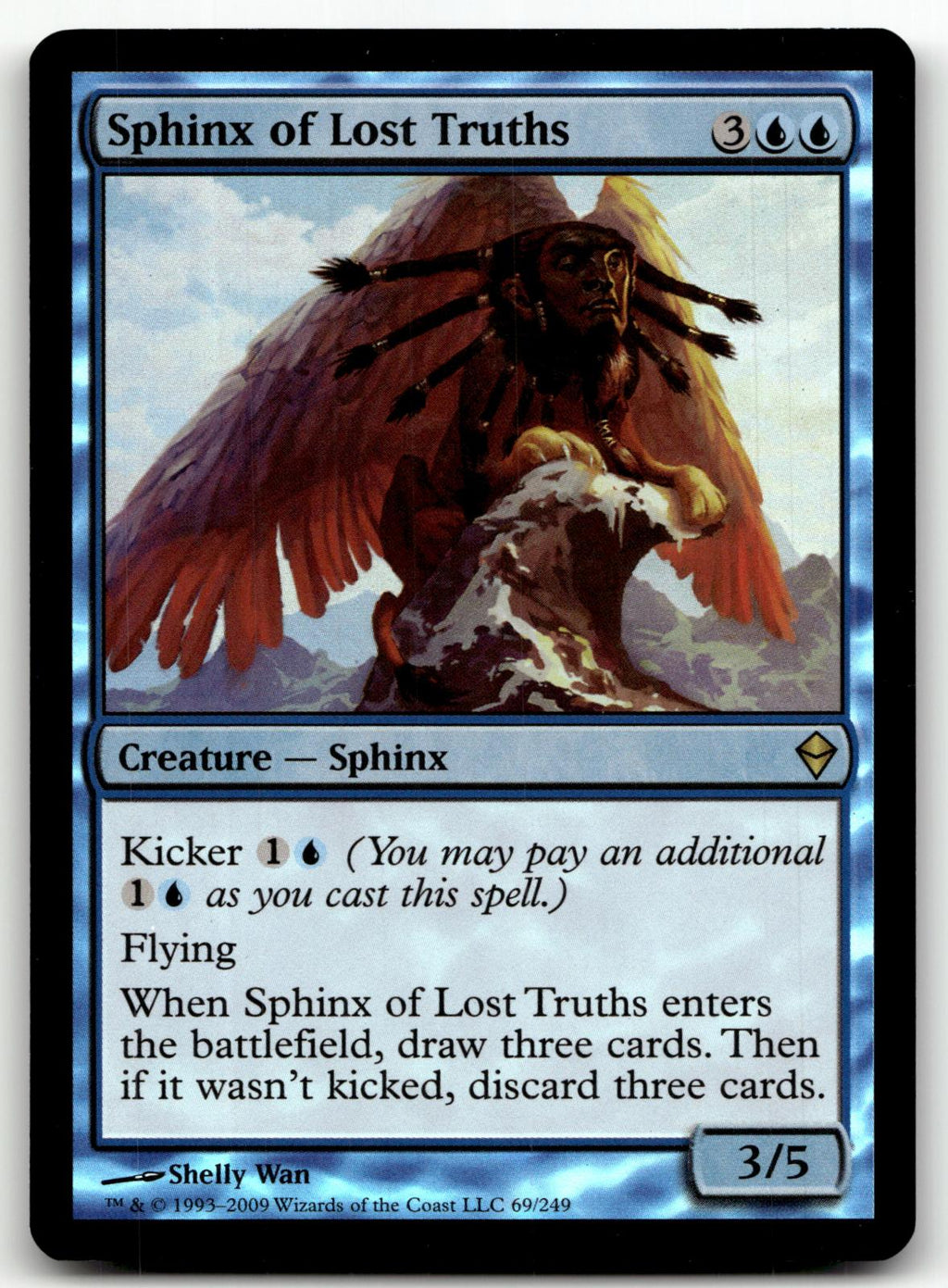 Sphinx of Lost Truths 69 Rare Zendikar Magic: The Gathering Foil Near Mint