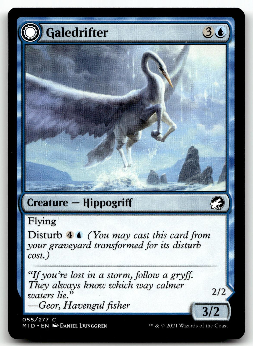 Galedrifter 55 Common Innistrad: Midnight Hunt Magic: The Gathering Near Mint