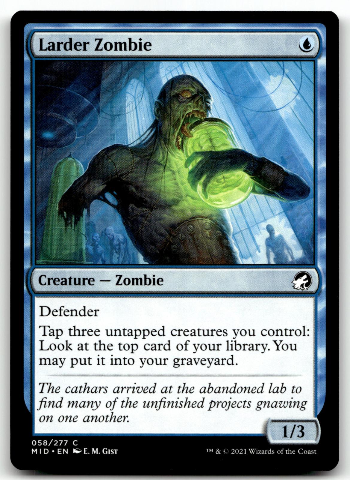 Larder Zombie 58 Common Innistrad: Midnight Hunt Magic: The Gathering Near Mint