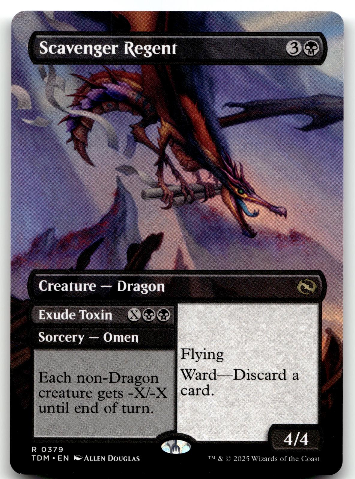Scavenger Regent (Borderless) 379 Tarkir: Dragonstorm Magic: The Gathering NM