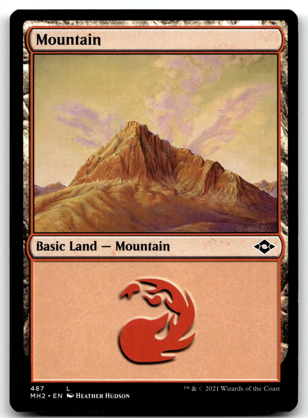 Mountain (487) 487 Land Modern Horizons 2 Magic: The Gathering Near Mint