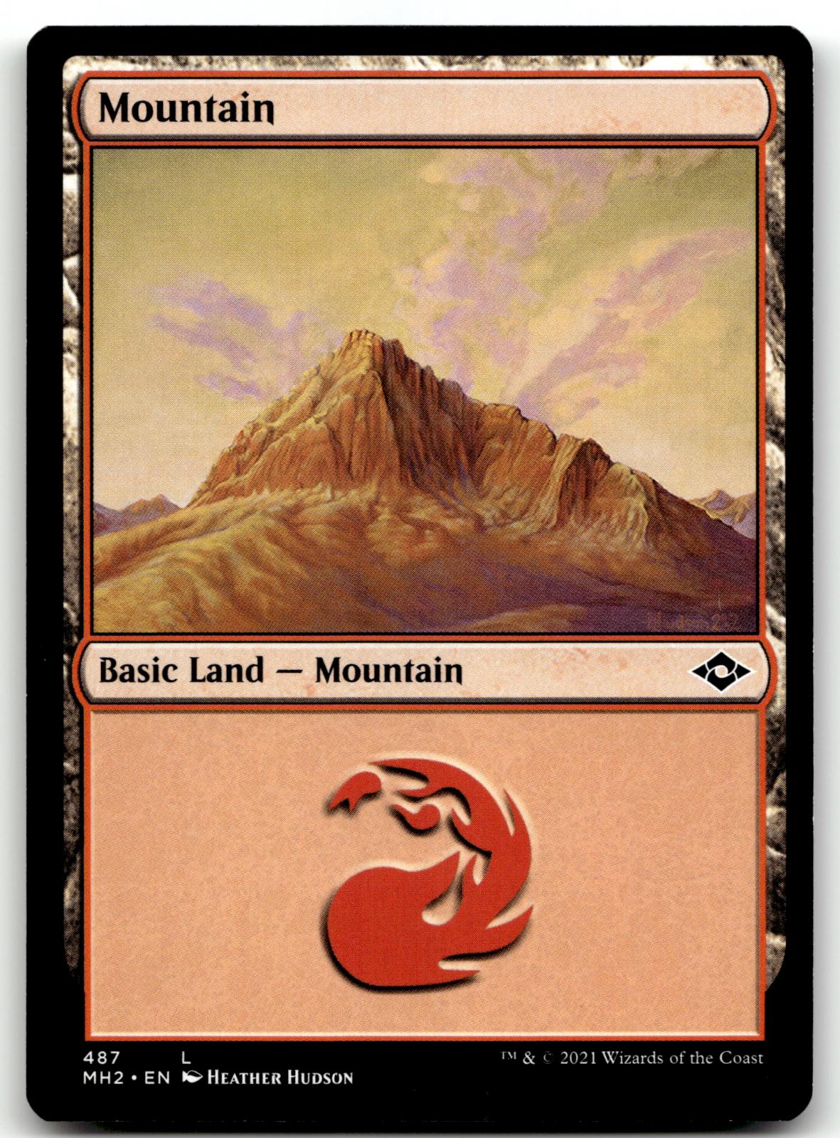 Mountain (487) 487 Land Modern Horizons 2 Magic: The Gathering Near Mint