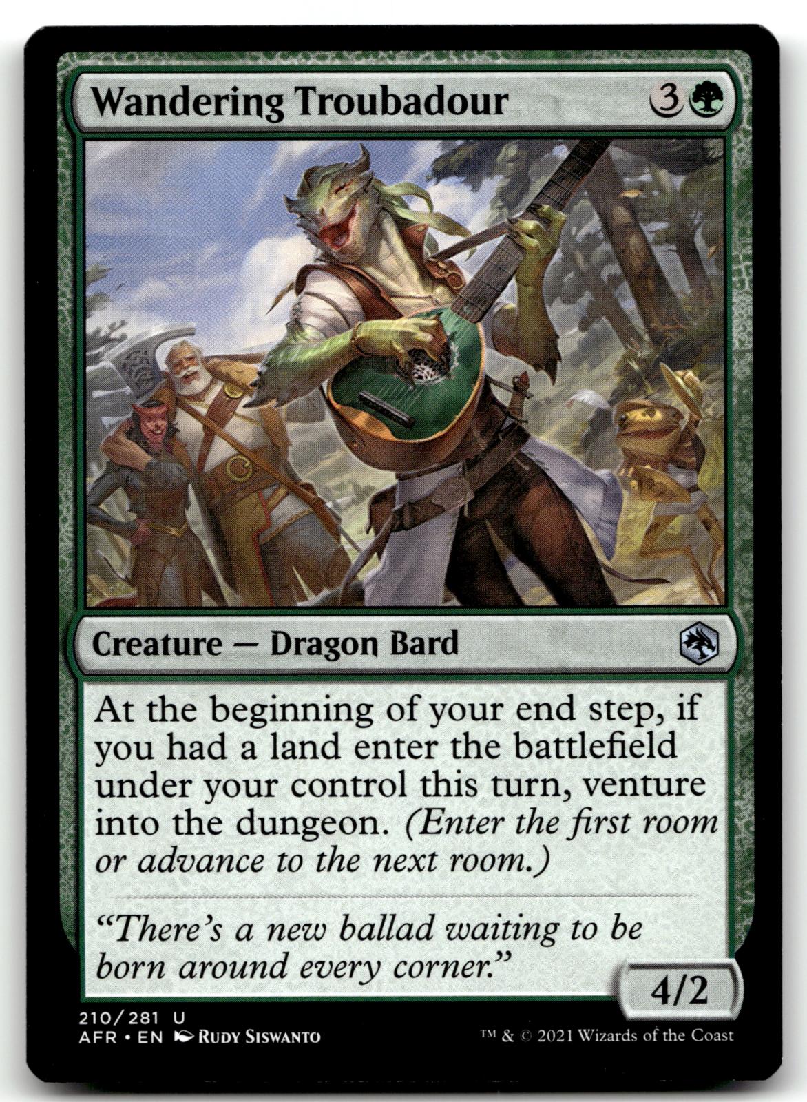 Wandering Troubadour 210 Adventures in the Forgotten Realms Magic: 