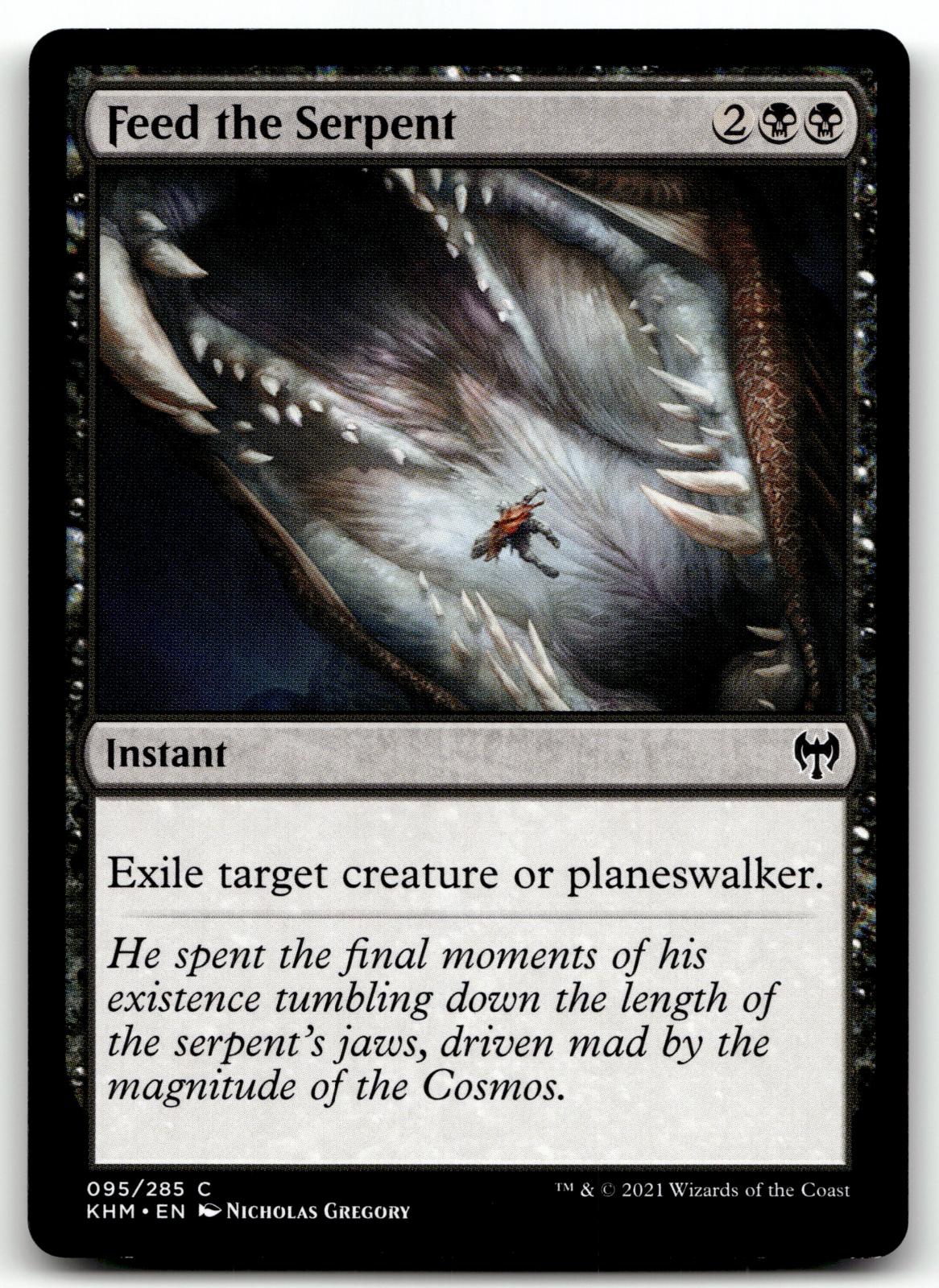 Feed the Serpent 95 Common Kaldheim Magic: The Gathering Near Mint