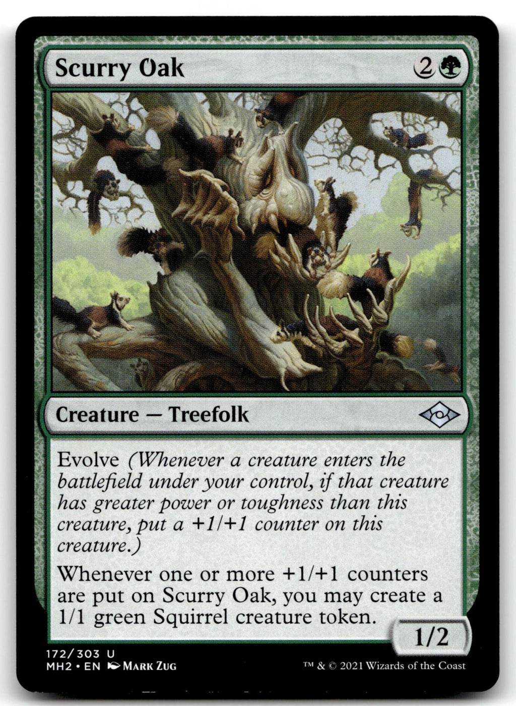 Scurry Oak 172 Uncommon Modern Horizons 2 Magic: The Gathering Near Mint