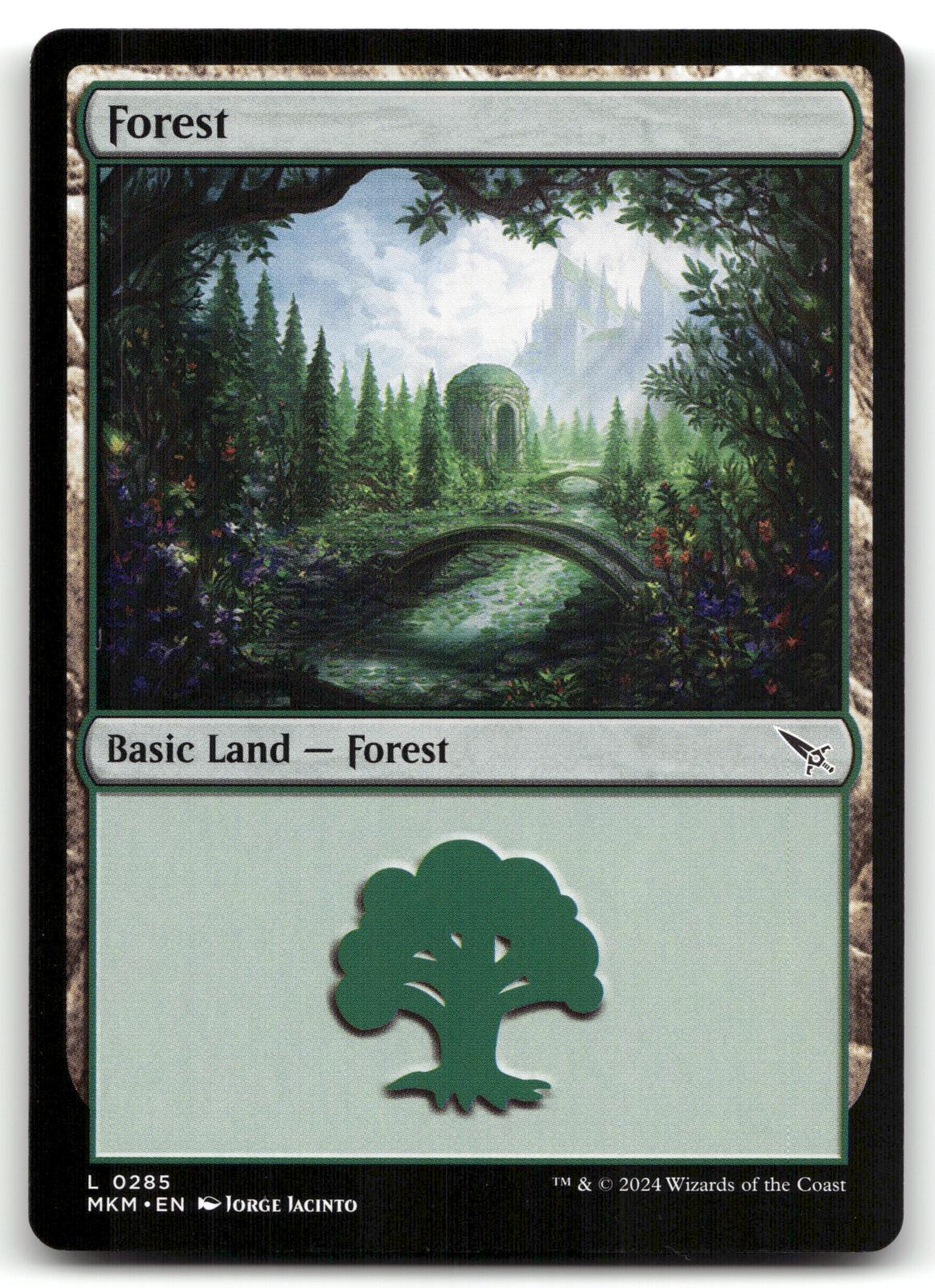 Forest (0285) 285 Land Murders at Karlov Manor Magic: The Gathering Near Mint