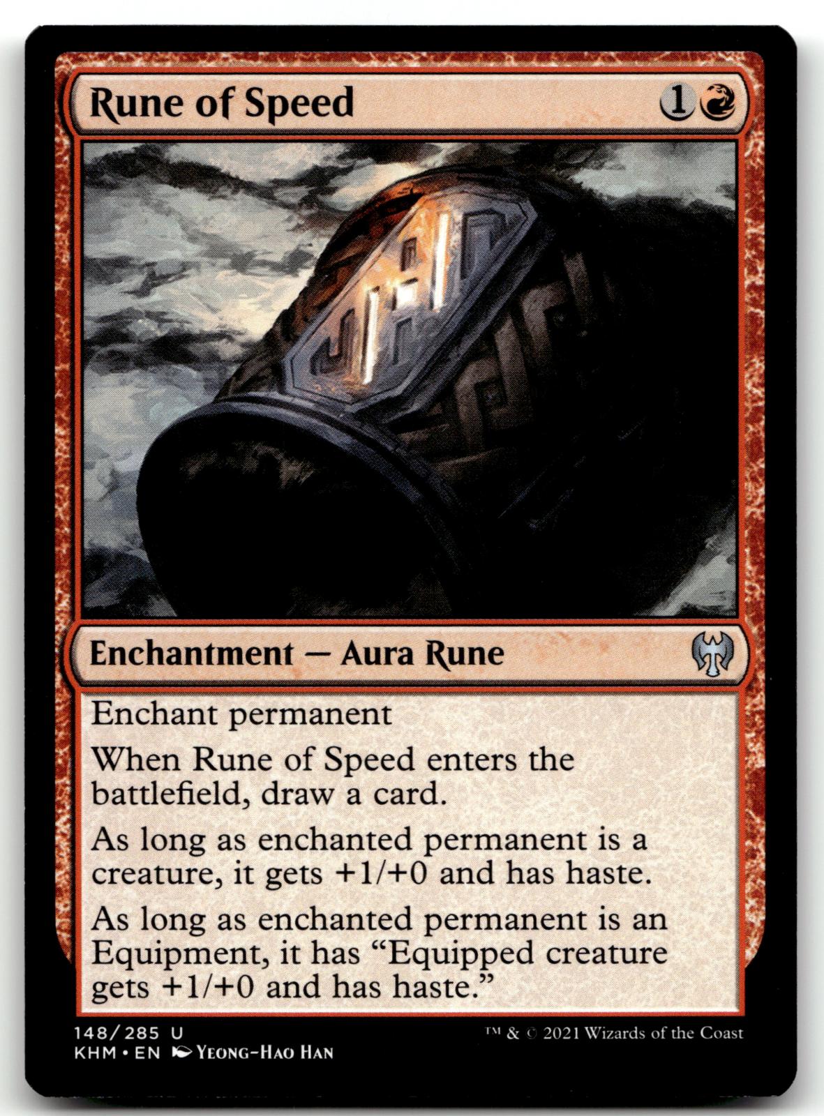 Rune of Speed 148 Uncommon Kaldheim Magic: The Gathering Near Mint