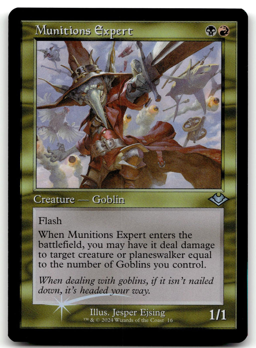Munitions Expert (Retro Frame) 16 Modern Horizons Magic: The Gathering Foil NM