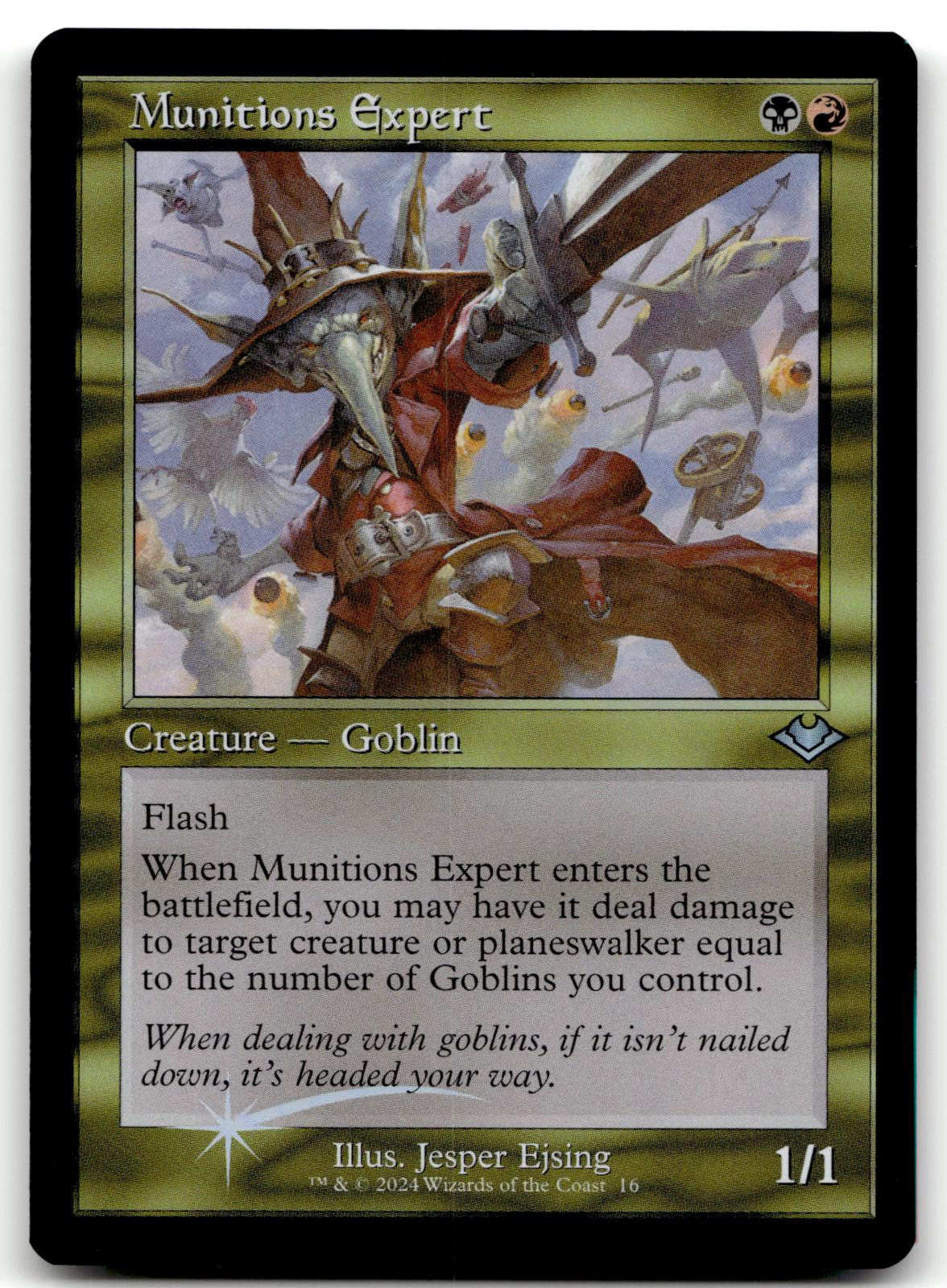 Munitions Expert (Retro Frame) 16 Modern Horizons Magic: The Gathering Foil NM