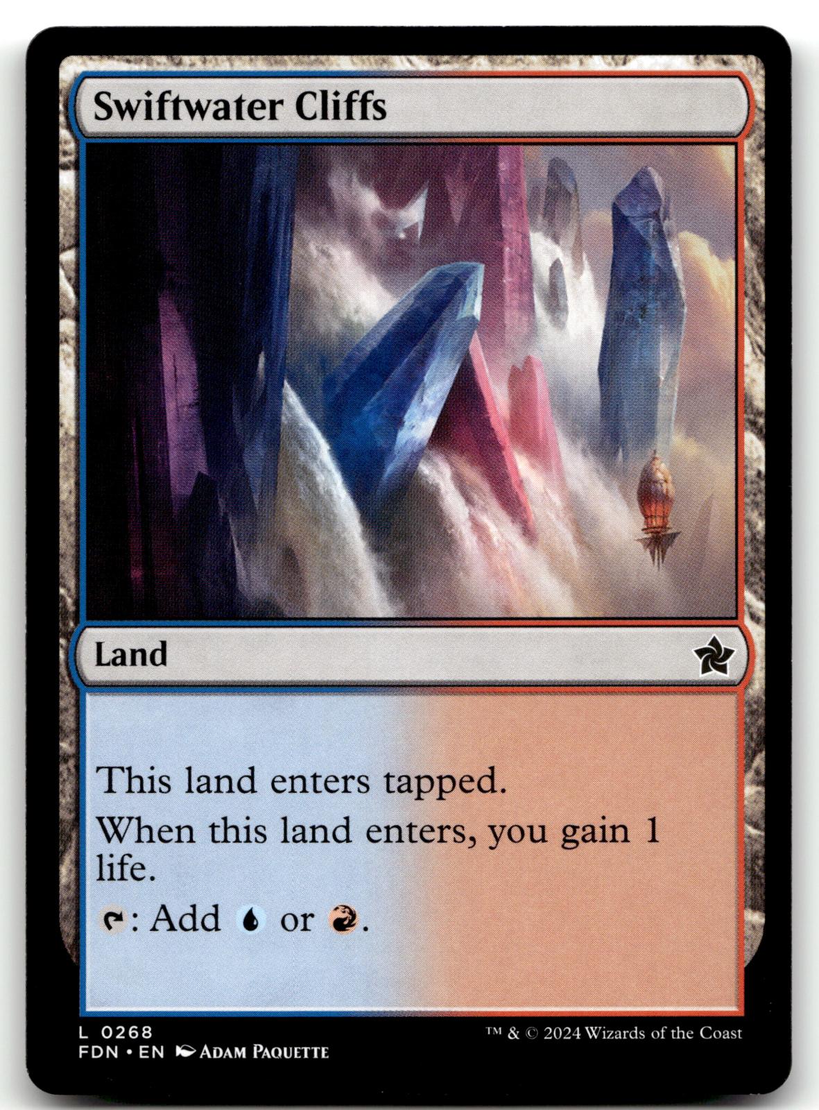 Swiftwater Cliffs 268 Land Foundations Magic: The Gathering Near Mint