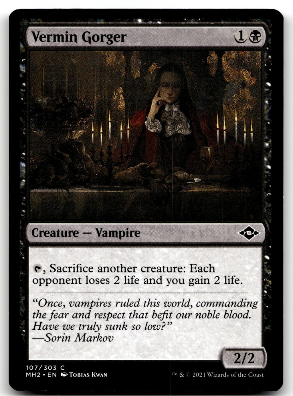 Vermin Gorger 107 Common Modern Horizons 2 Magic: The Gathering Near Mint