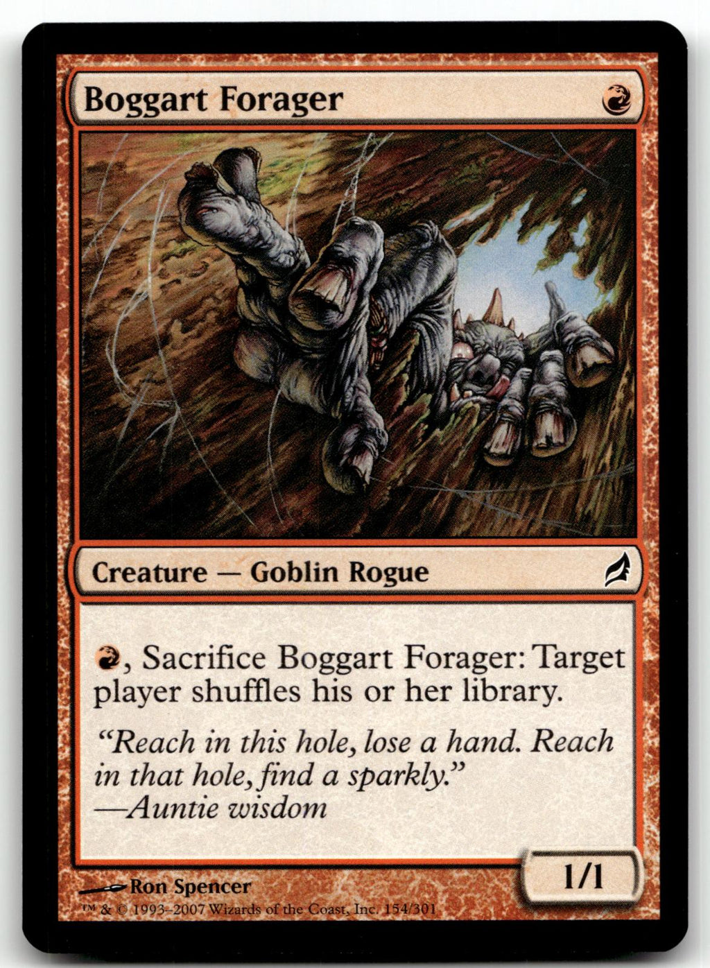 Boggart Forager 154 Common Lorwyn Magic: The Gathering Near Mint