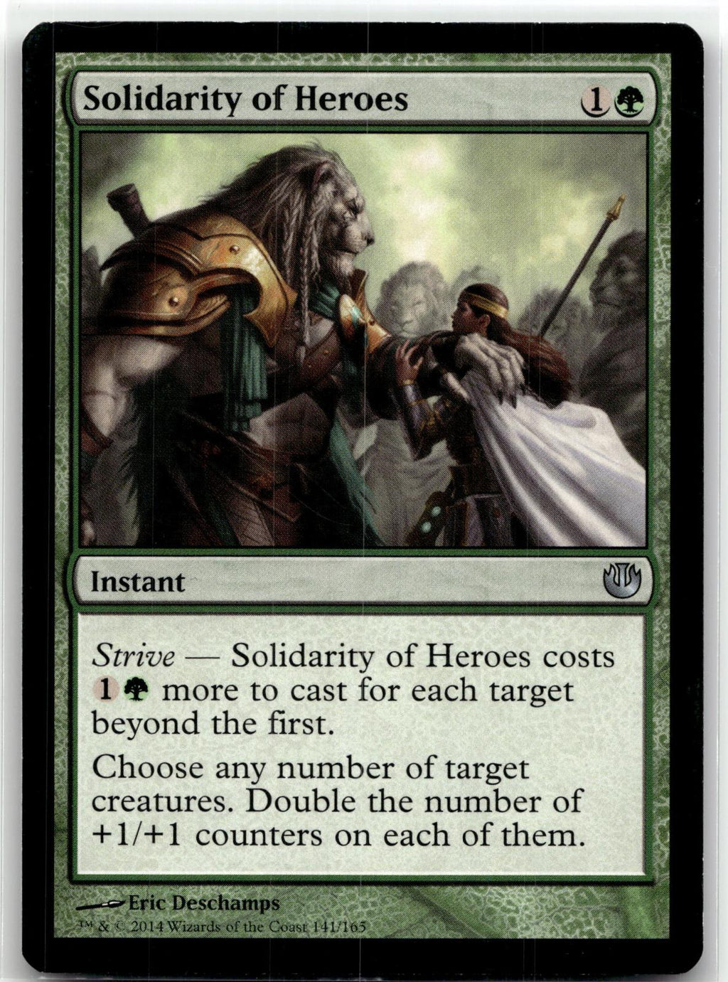 Solidarity of Heroes 141 Uncommon Journey Into Nyx Magic: The Gathering NM