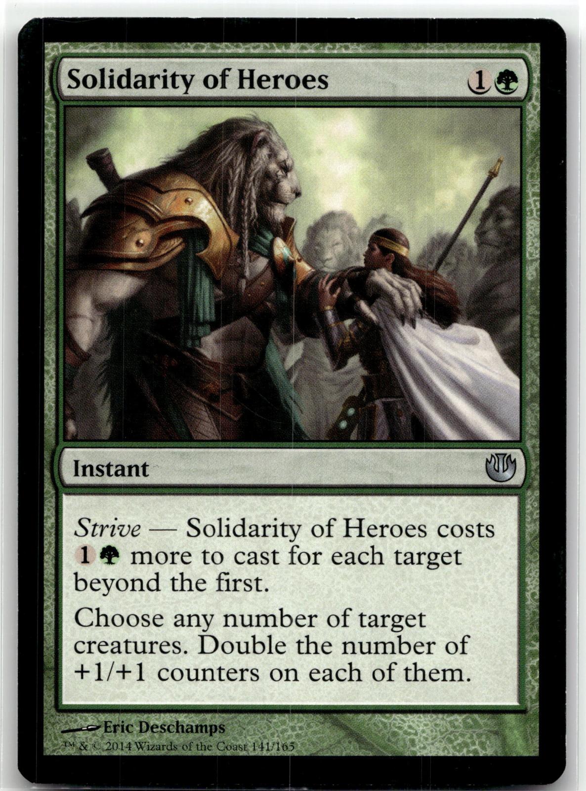 Solidarity of Heroes 141 Uncommon Journey Into Nyx Magic: The Gathering NM