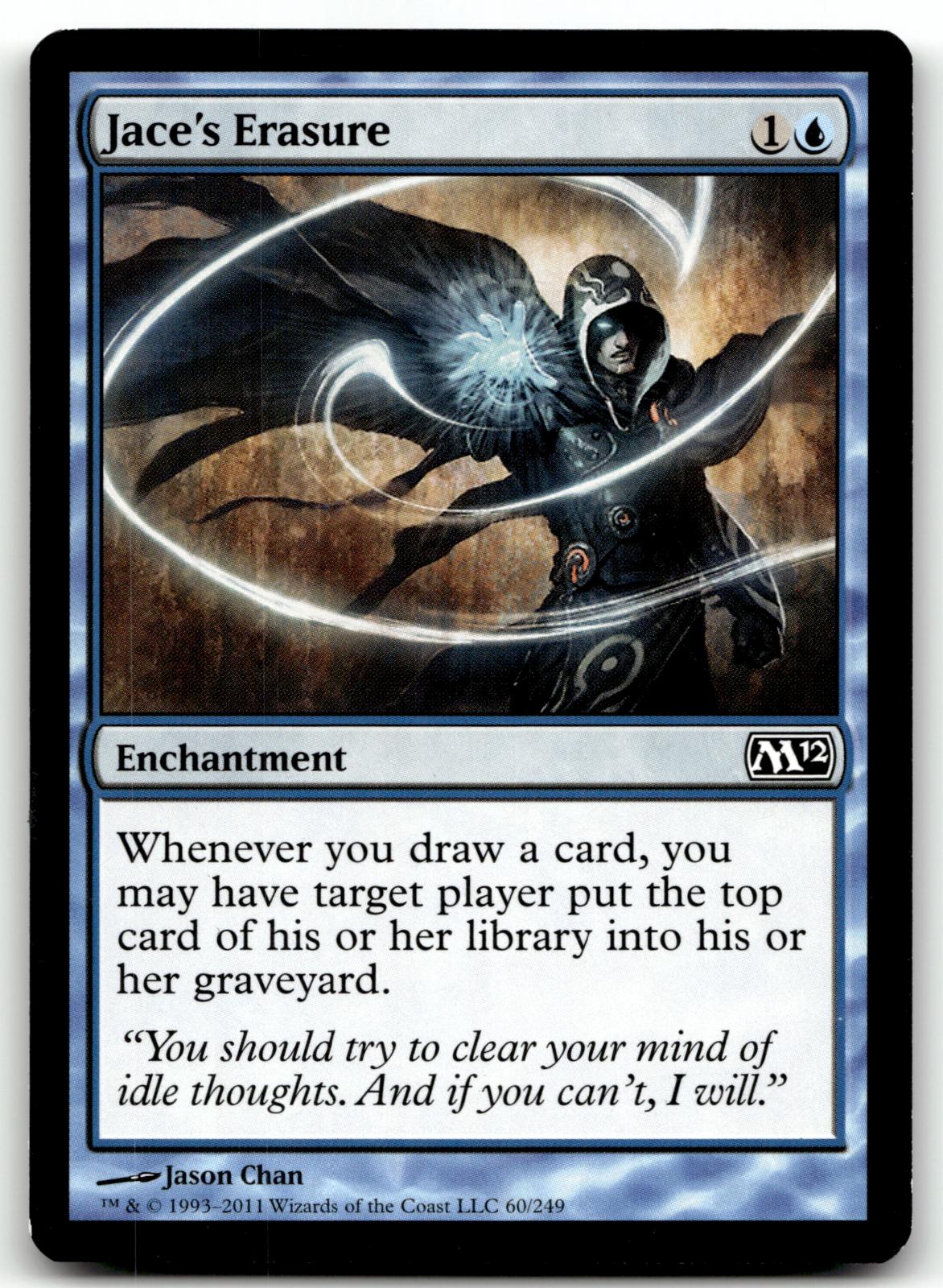 Jace's Erasure 60 Common Magic 2012 (M12) Magic: The Gathering Near Mint