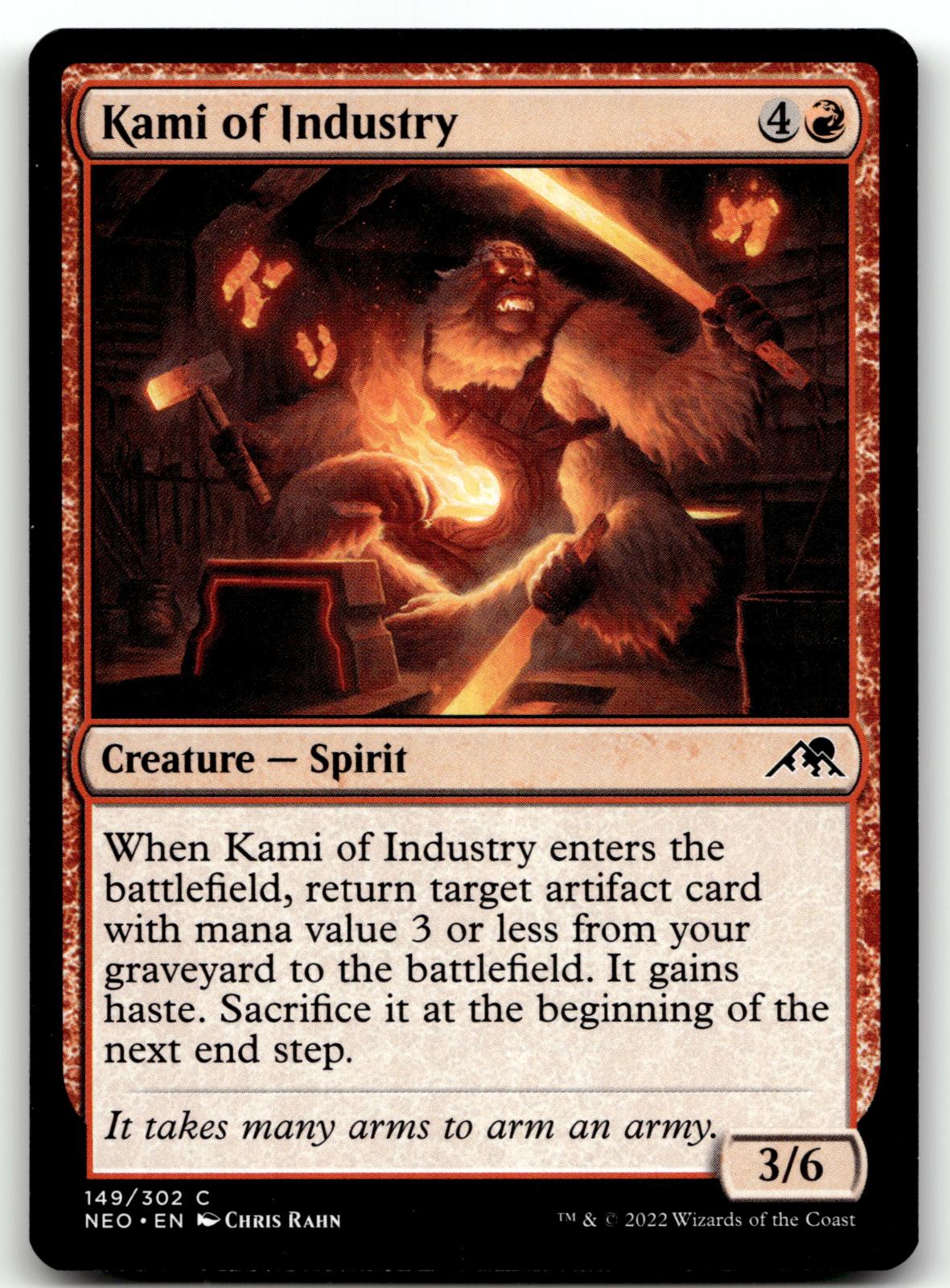 Kami of Industry 149 Common Kamigawa: Neon Dynasty Magic: The Gathering NM