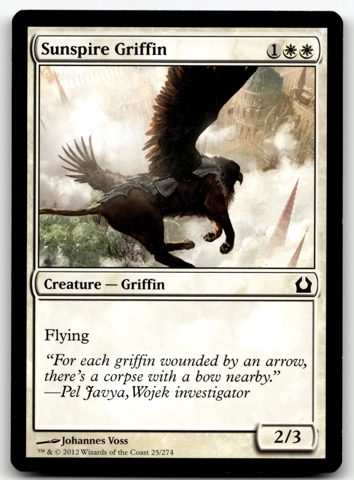 Sunspire Griffin 25 Common Return to Ravnica Magic: The Gathering Near Mint