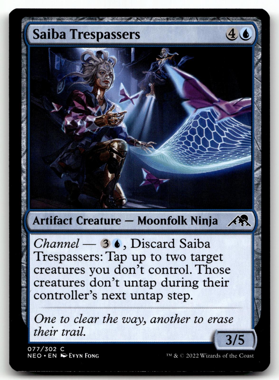 Saiba Trespassers 77 Common Kamigawa: Neon Dynasty Magic: The Gathering NM