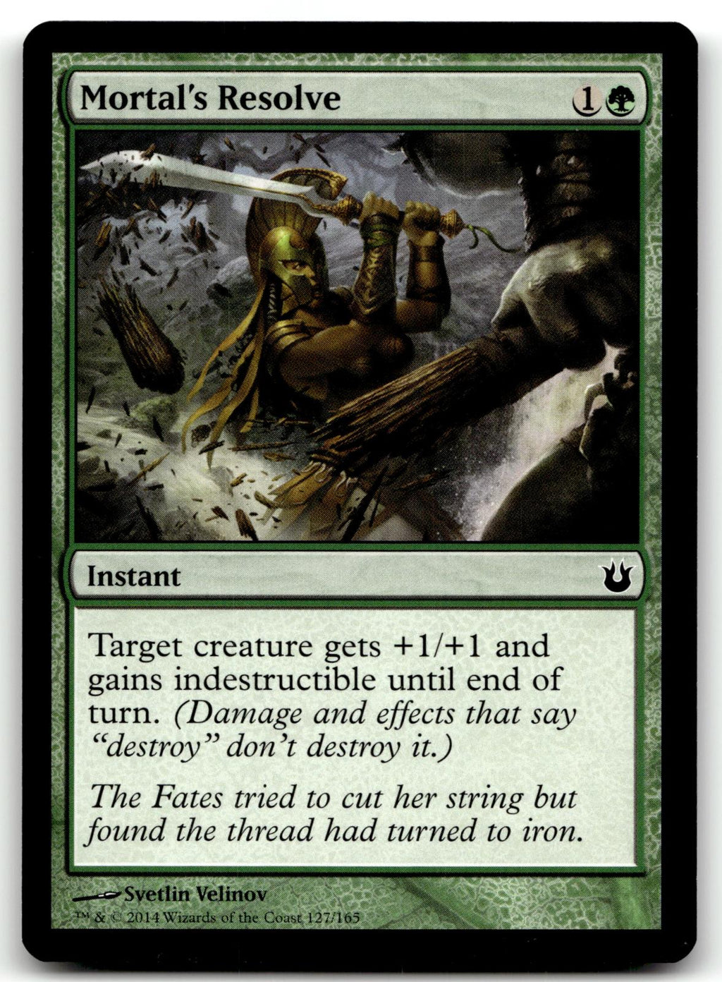 Mortal's Resolve 127 Common Born of the Gods Magic: The Gathering Near Mint