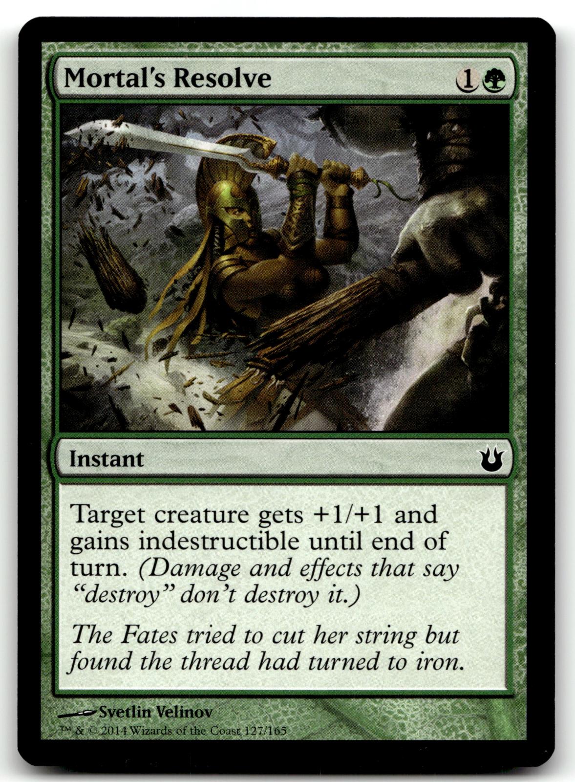 Mortal's Resolve 127 Common Born of the Gods Magic: The Gathering Near Mint