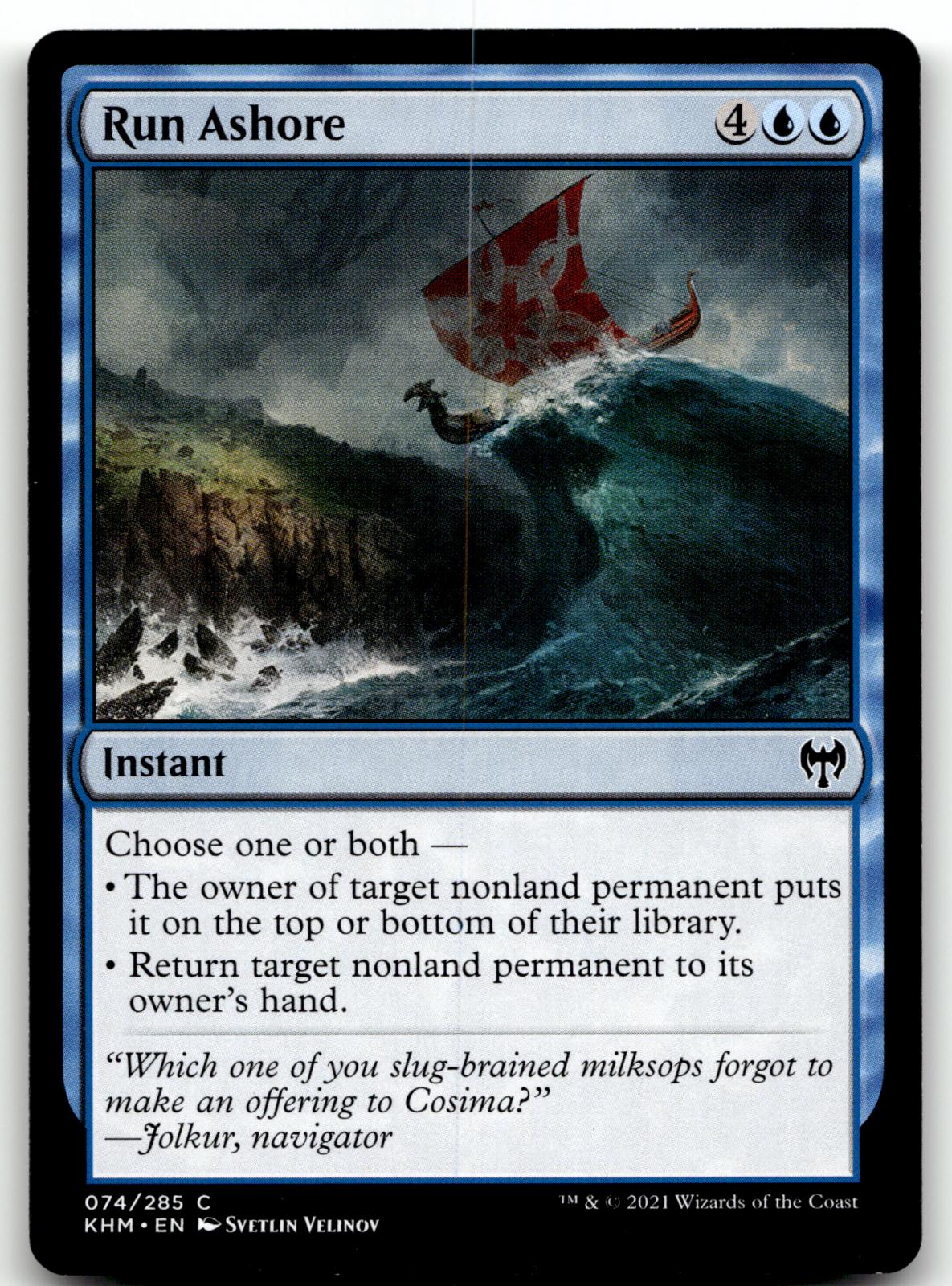 Run Ashore 74 Common Kaldheim Magic: The Gathering Near Mint