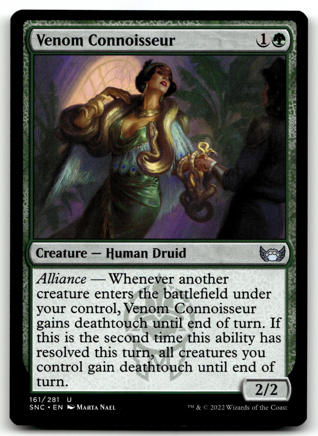 Venom Connoisseur 161 Uncommon Streets of New Capenna Magic: The Gathering NM