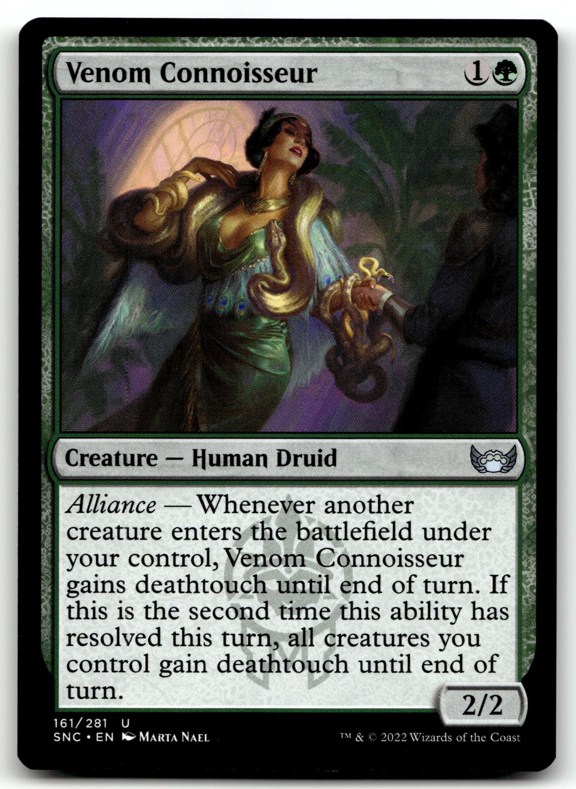 Venom Connoisseur 161 Uncommon Streets of New Capenna Magic: The Gathering NM