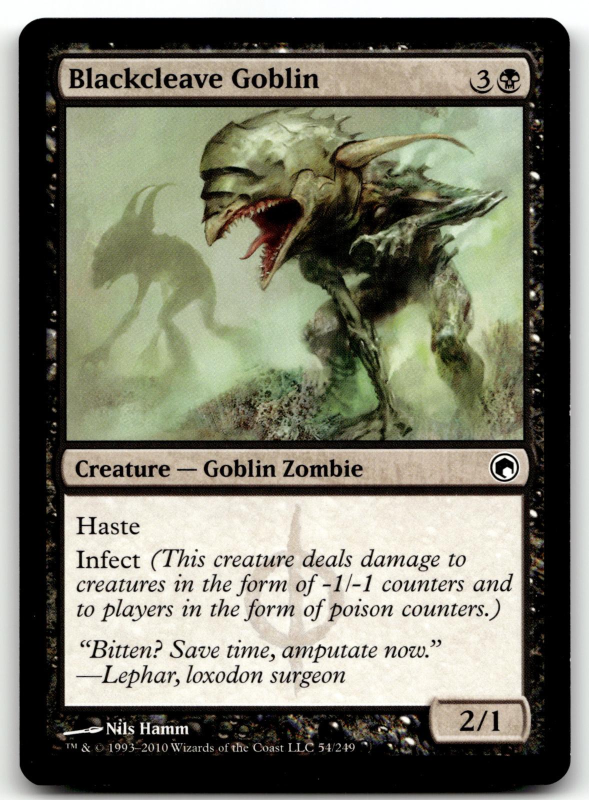 Blackcleave Goblin 54 Common Scars of Mirrodin Magic: The Gathering Near Mint