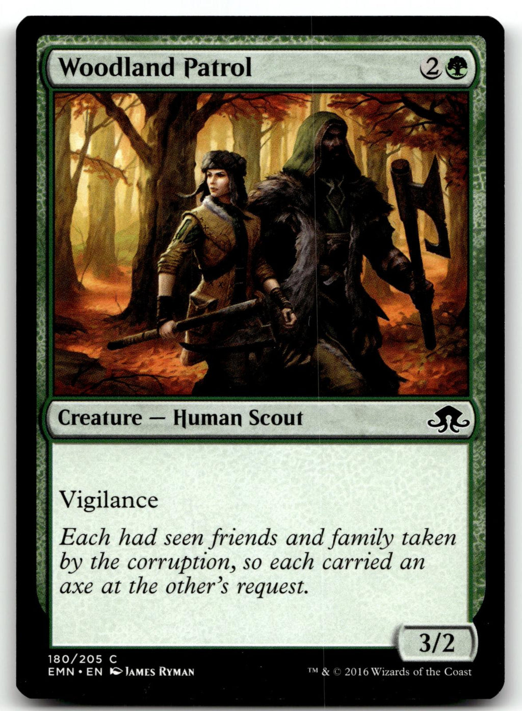 Woodland Patrol 180 Common Eldritch Moon Magic: The Gathering Near Mint