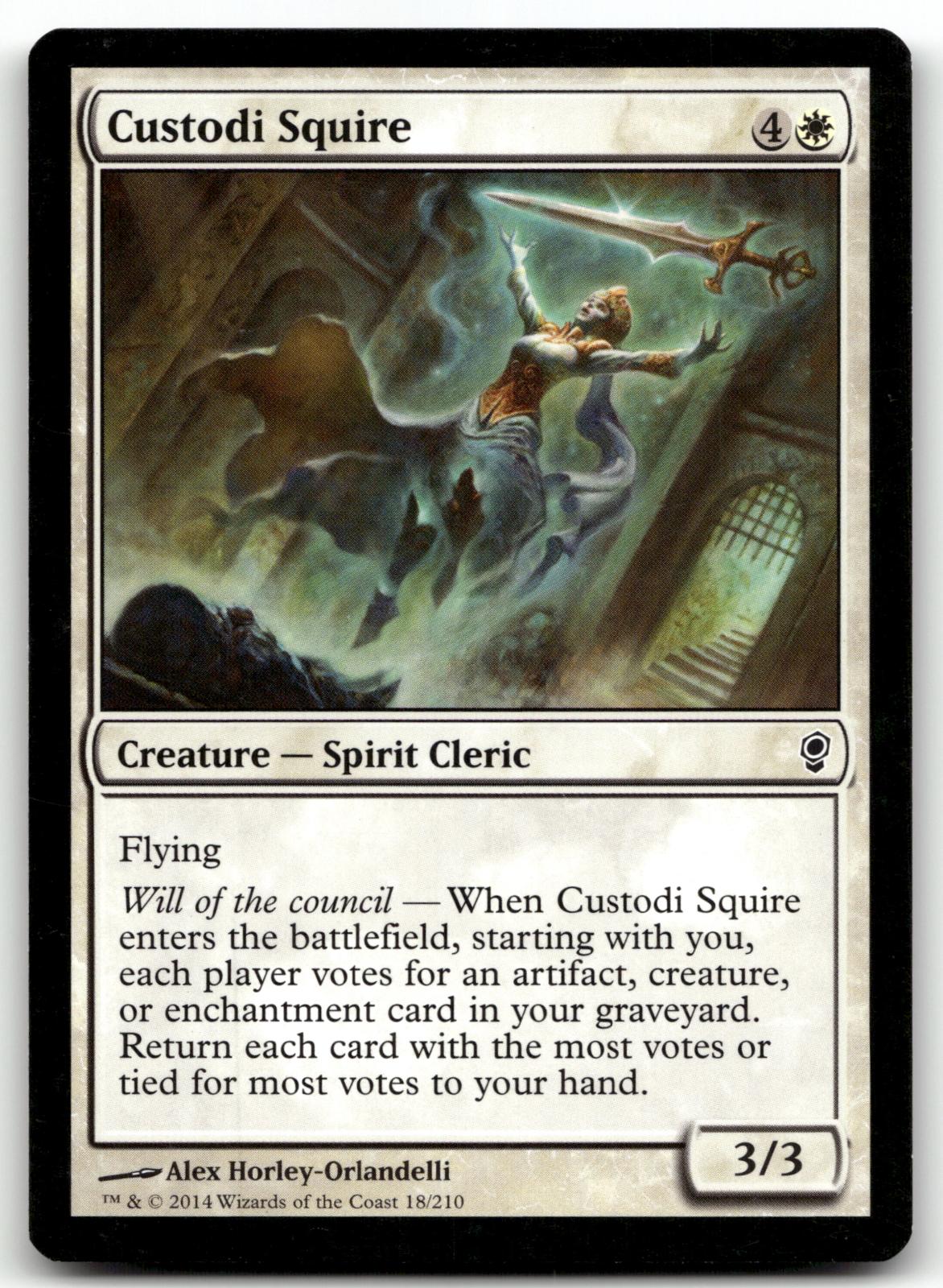 Custodi Squire 18 Common Conspiracy Magic: The Gathering Near Mint