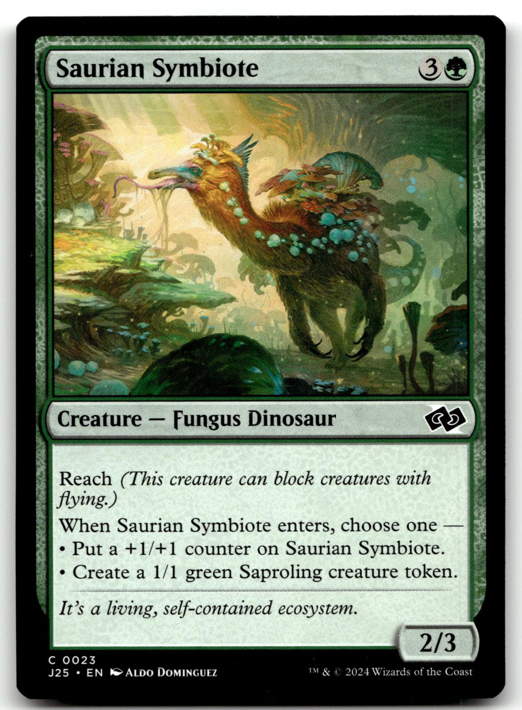 Saurian Symbiote 23 Common Foundations Jumpstart Magic: The Gathering Near Mint