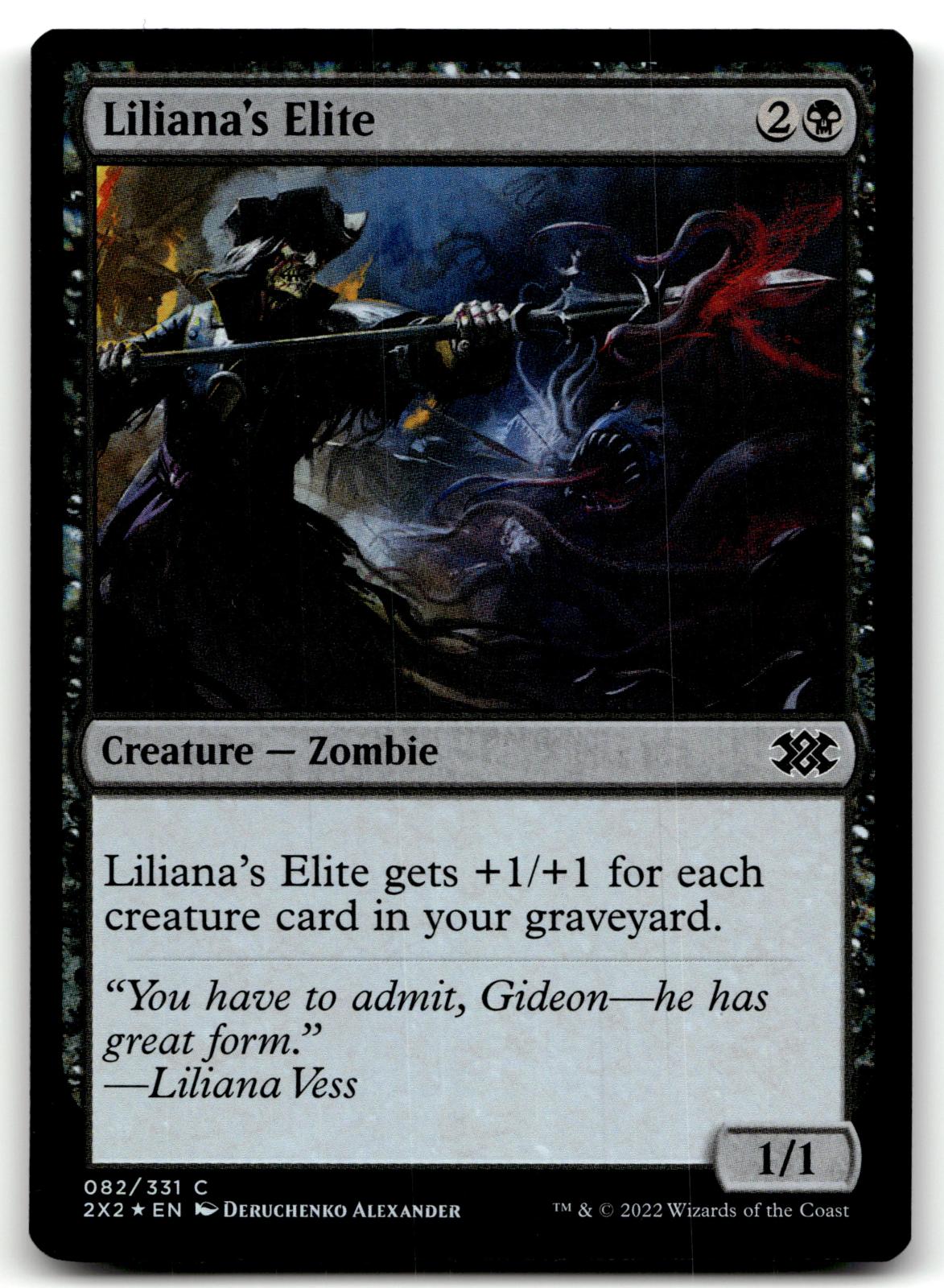 Liliana's Elite 82 Common Double Masters 2022 Magic: The Gathering Foil NM