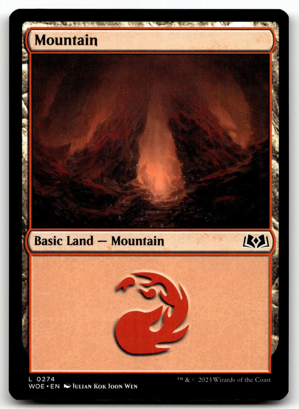 Mountain (0274) 274 Land Wilds of Eldraine Magic: The Gathering Near Mint