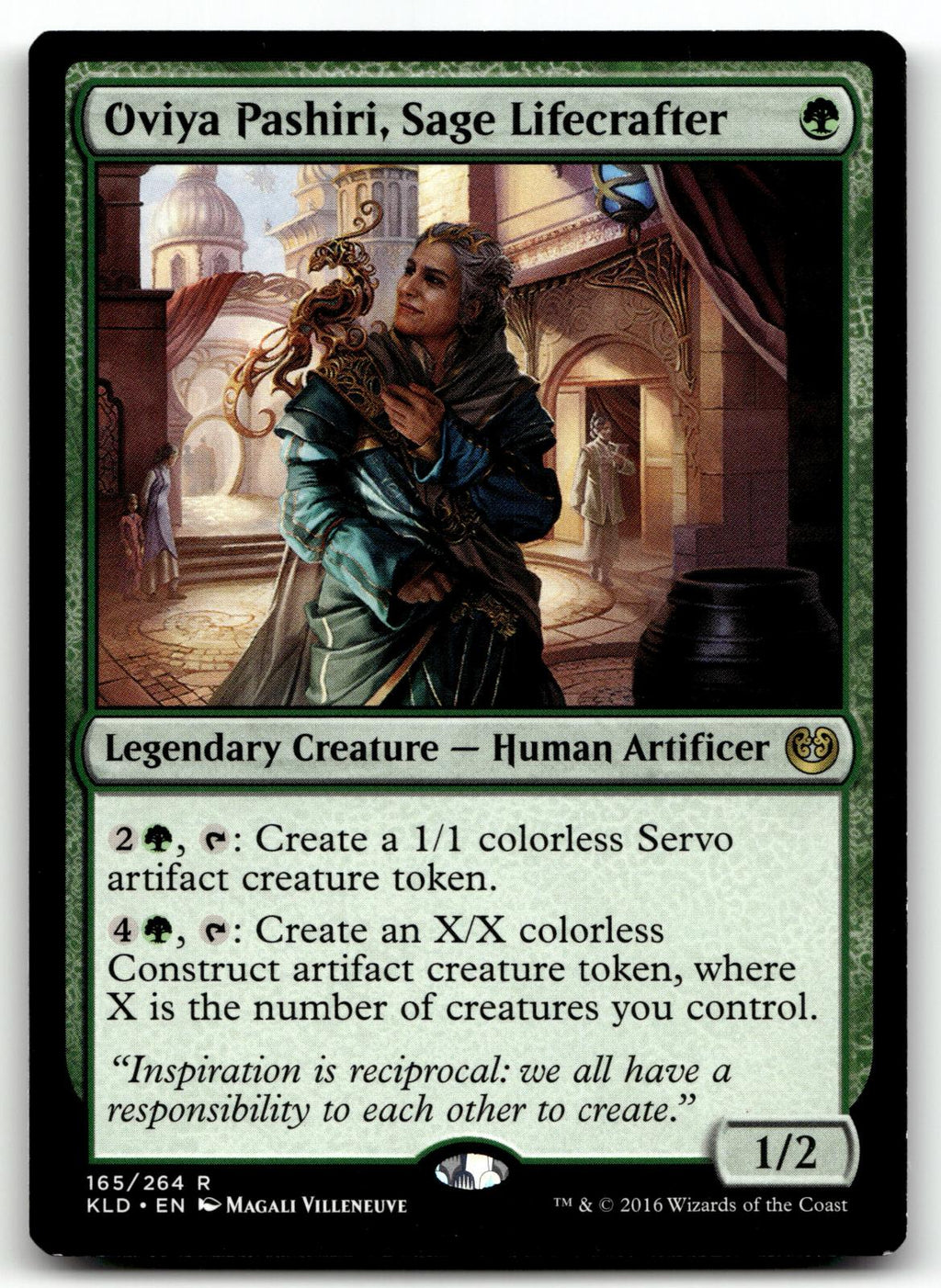 Oviya Pashiri, Sage Lifecrafter 165 Rare Kaladesh Magic: The Gathering Near Mint