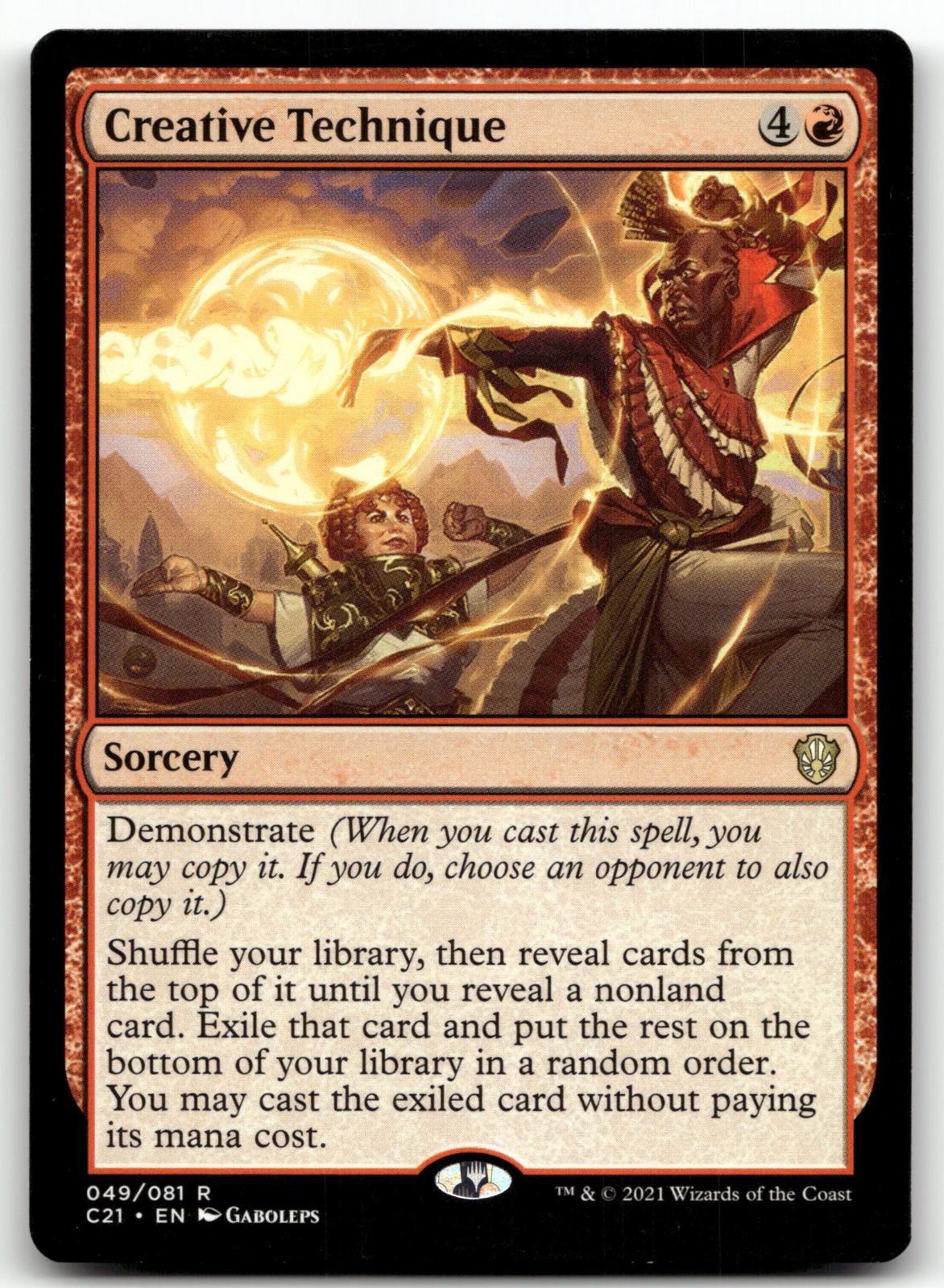 Creative Technique 49 Rare Commander 2021 Magic: The Gathering Near Mint